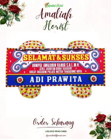 Papan Bunga Ucapan Selamat Gedongkiwo